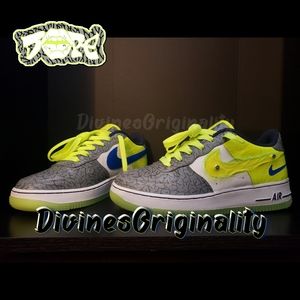 Nike air force one Cement Volt daRemix CUSTOM